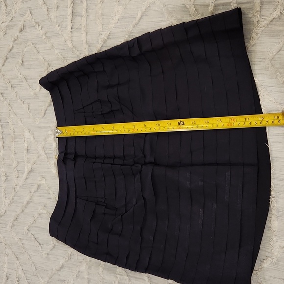 Navy blue Anthropologie Leifsdottir ruffled skirt size 8! - Picture 7 of 7